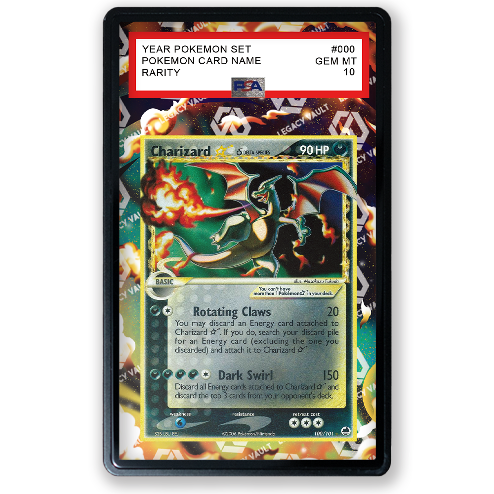 Charizard [Gold Star] #100 Pokemon Dragon Frontiers / #52 Pokemon Japanese Offense and Defense of the Furthest Ends