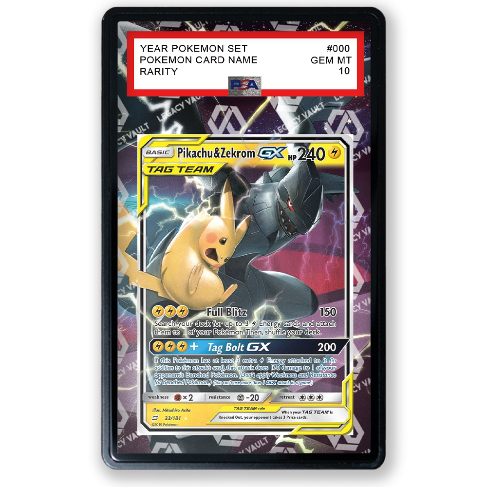 Pikachu & Zekrom GX #33 Pokemon Team Up  /  #31 Pokemon Japanese Tag Bolt / #41 Pokemon Japanese Tag All Stars / 30th Anniversary